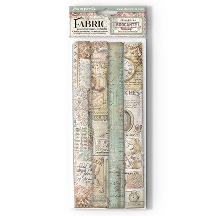 Pack 4 sheets fabric cm 30x30 - Brocante Antiques