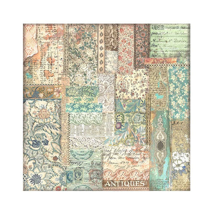 Pack 4 sheets fabric cm 30x30 - Brocante Antiques
