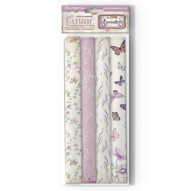 Pack 4 sheets fabric cm 30x30 - Lavender