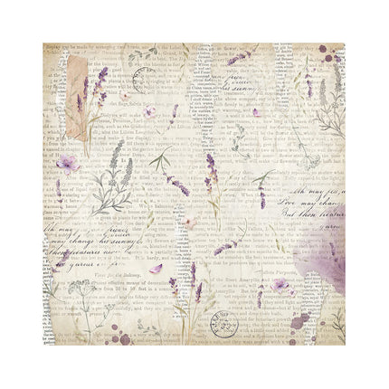 Pack 4 sheets fabric cm 30x30 - Lavender