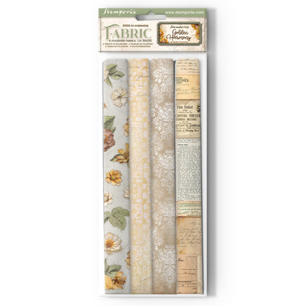 Pack 4 sheets fabric cm 30x30 - Golden Harmony