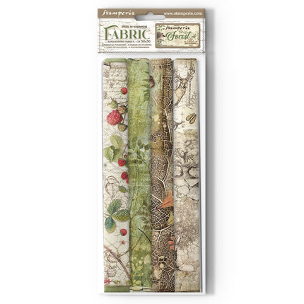 Pack 4 sheets fabric cm 30x30 - Forest