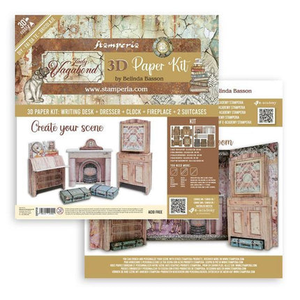 3D Paper Kit - Lady lifestyle
