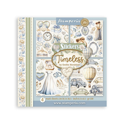 Stickers mm 165x165  4 sheets - Timeless