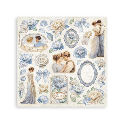Stickers mm 165x165  4 sheets - Timeless