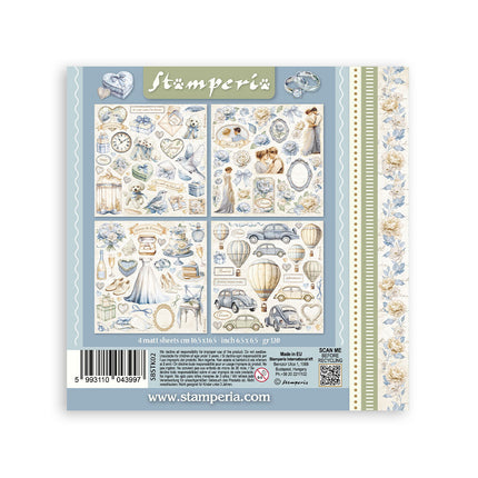 Stickers mm 165x165  4 sheets - Timeless