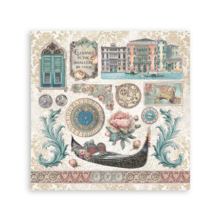 Sticker Album mm 165x165  4 sheets - Venice City of Art