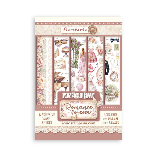 Washi Album 8 sheets A5 - Romance Forever