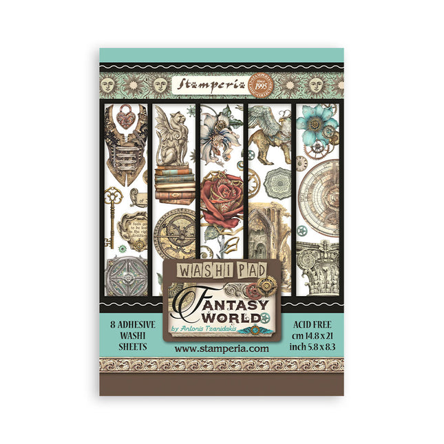Washi pad 8 sheets A5 - Sir Vagabond in Fantasy World