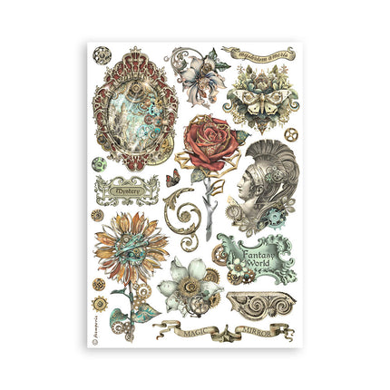Washi pad 8 sheets A5 - Sir Vagabond in Fantasy World