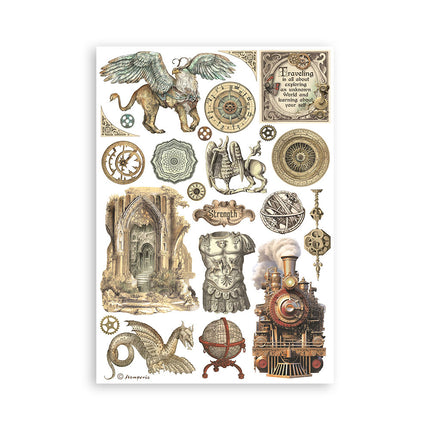 Washi pad 8 sheets A5 - Sir Vagabond in Fantasy World