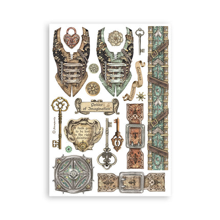 Washi pad 8 sheets A5 - Sir Vagabond in Fantasy World