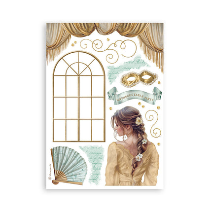 Washi pad 8 sheets A5 - Masquerade