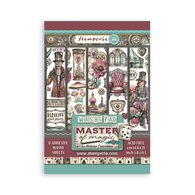 Washi pad 8 sheets A5 - Master of Magic