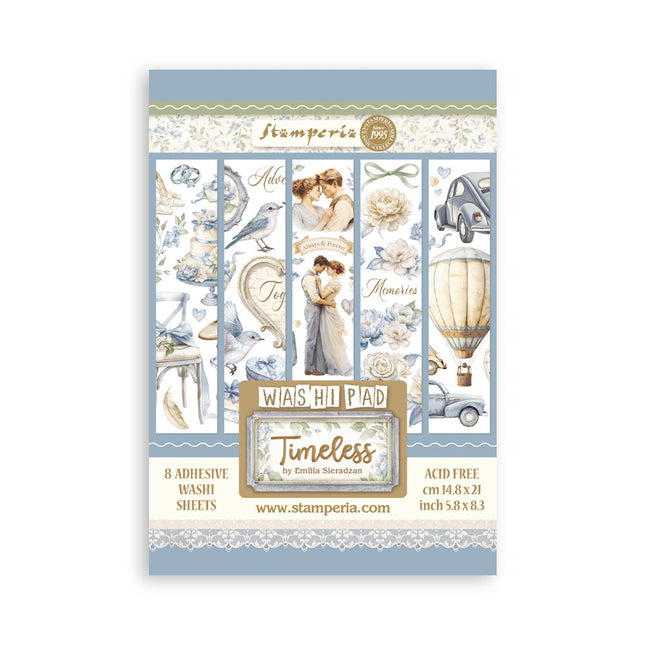 Washi pad 8 sheets A5 - Timeless