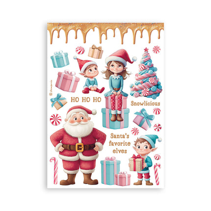 Washi pad 8 sheets A5 - Candy Christmas
