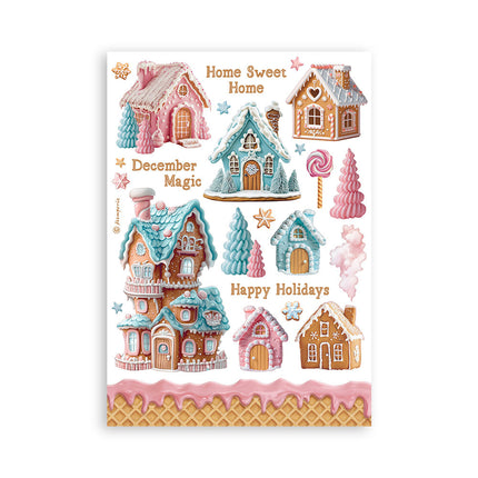 Washi pad 8 sheets A5 - Candy Christmas
