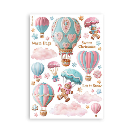 Washi pad 8 sheets A5 - Candy Christmas