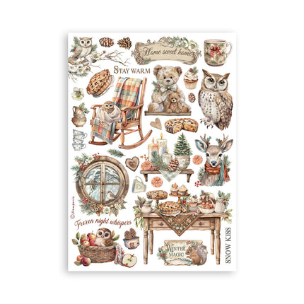 Washi pad 8 sheets A5 - The Owl's House