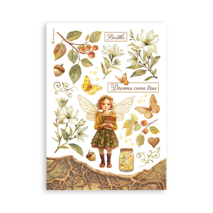 Washi pad 8 sheets A5 - Whispering woods