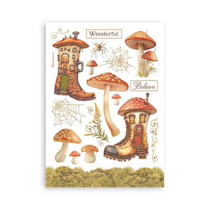 Washi pad 8 sheets A5 - Whispering woods