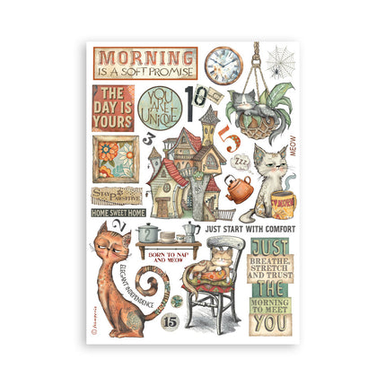Washi pad 8 sheets A5 - Furry Friends