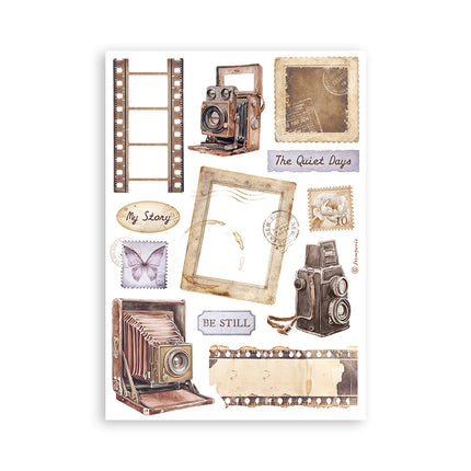 Washi pad 8 sheets A5 - Quiet Days