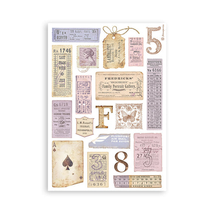 Washi pad 8 sheets A5 - Quiet Days