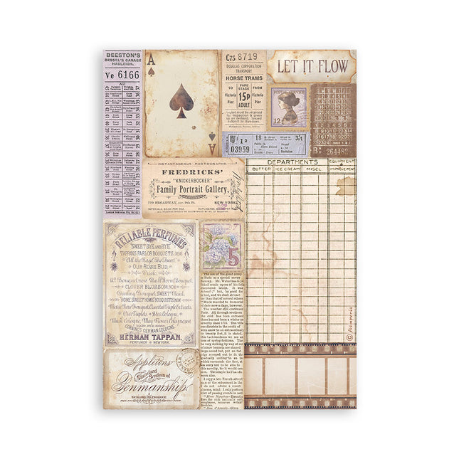 Washi pad 8 sheets A5 - Quiet Days