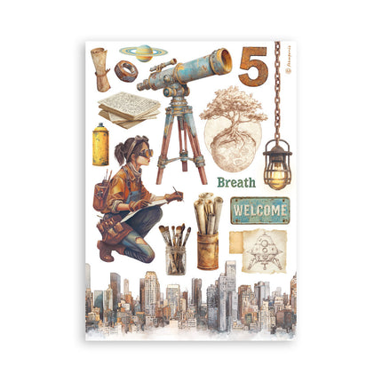 Washi pad 8 sheets A5 - A new Beginning