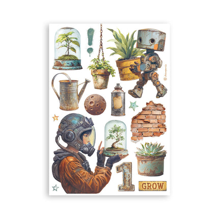 Washi pad 8 sheets A5 - A new Beginning