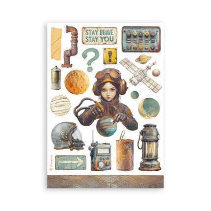 Washi pad 8 sheets A5 - A new Beginning