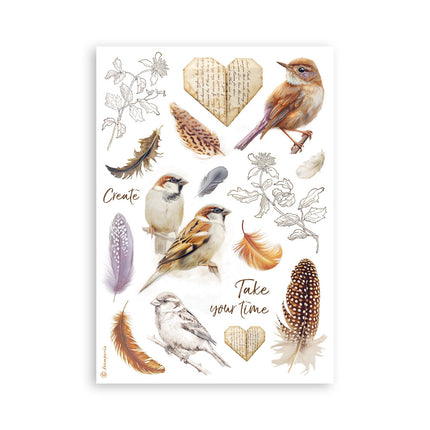 Printed Washi pad for Art and Craft A5 8 sheets - All Around
