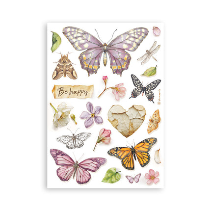 Printed Washi pad for Art and Craft A5 8 sheets - All Around