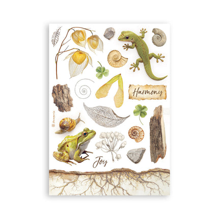 Printed Washi pad for Art and Craft A5 8 sheets - All Around