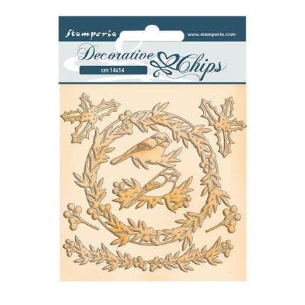 Decorative chips cm 14x14 - Romantic Christmas Garland