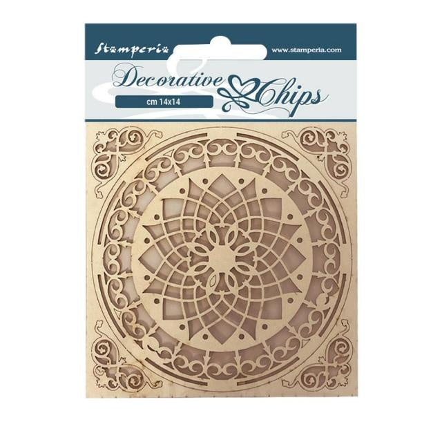 Decorative chips cm 14x14 - Casa Granada plate