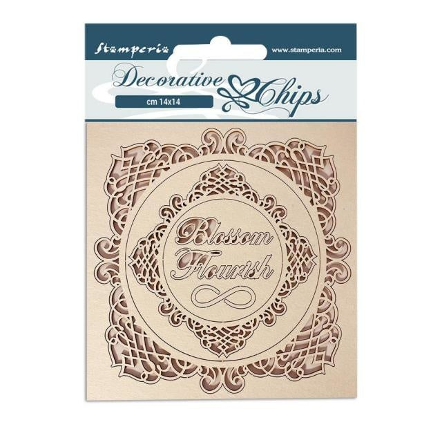 Decorative chips cm 14x14 - Romantic Garden House frames