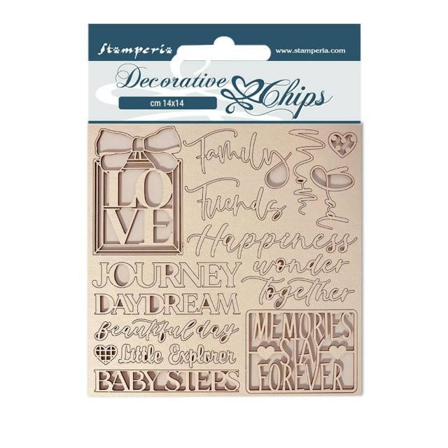Decorative chips cm 14x14 - DayDream writings