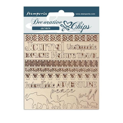 Decorative chips cm 14x14 - Savana adventure
