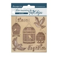 Decorative chips cm 14x14 - You and me Love together