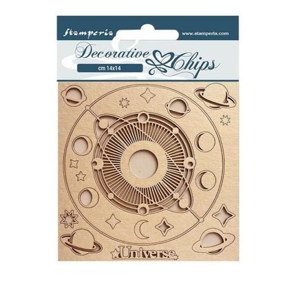 Decorative chips cm 14x14 - Cosmos Infinitiy universe