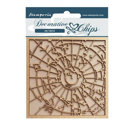 Decorative chips cm 14x14 - Cosmos Infinitiy Constellation