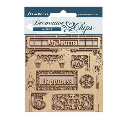 Decorative chips cm 14x14 - Sweet winter my Journal