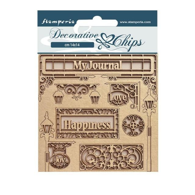 Decorative chips cm 14x14 - Sweet winter my Journal