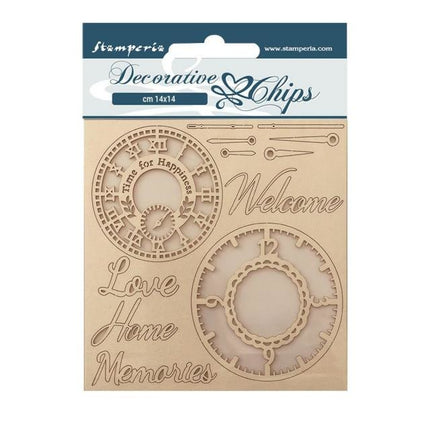 Decorative chips cm 14x14 - Create Happiness Welcome Home clocks