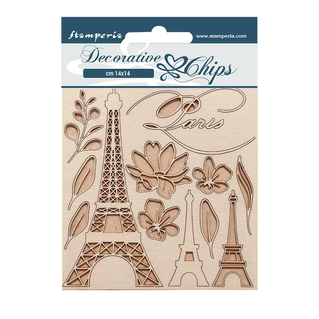 Decorative chips cm 14x14 - Create Happiness Oh lá lá Tour Eiffel