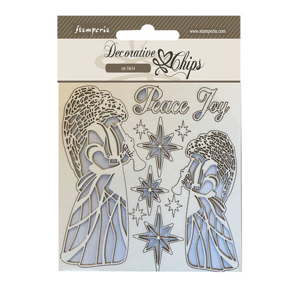 Decorative chips cm 14x14 - Angels