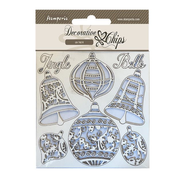 Decorative chips cm 14x14 - Christmas balls