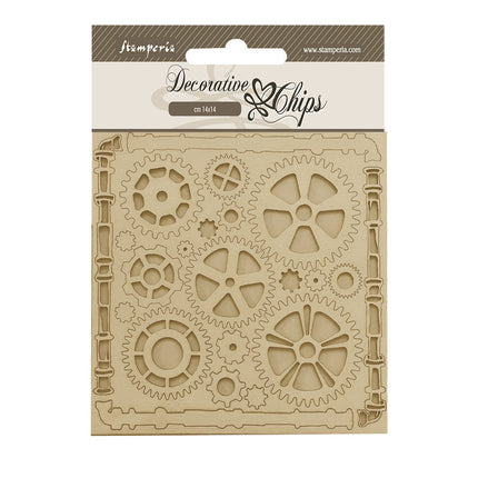 Decorative chips cm 14x14 - Songs of the Sea pipes and mechanisms